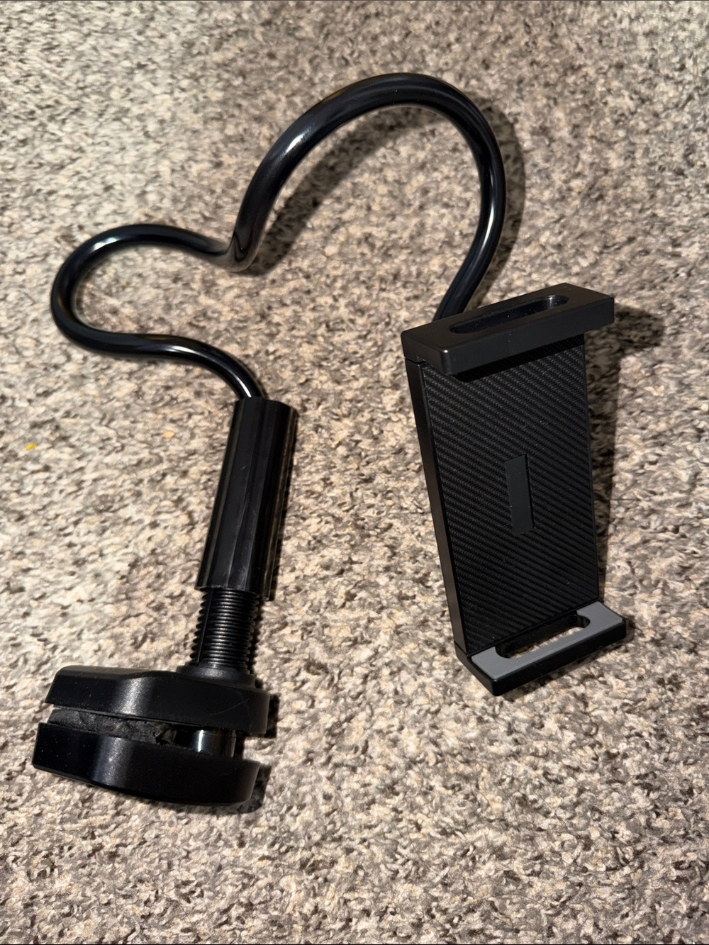 Universal Black Flexible Gooseneck Phone Holder Mount